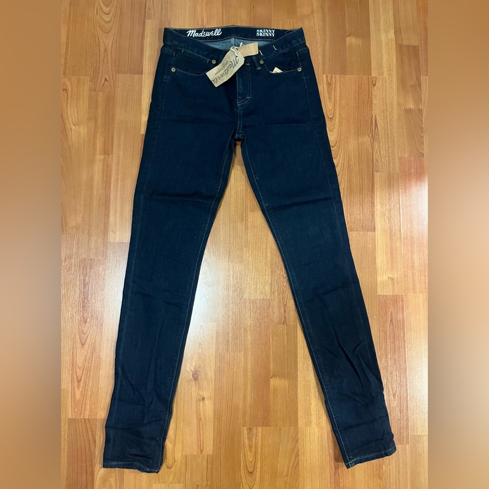 NWT Madewell Jeans Dark Indigo Skinny Skinny 26x32